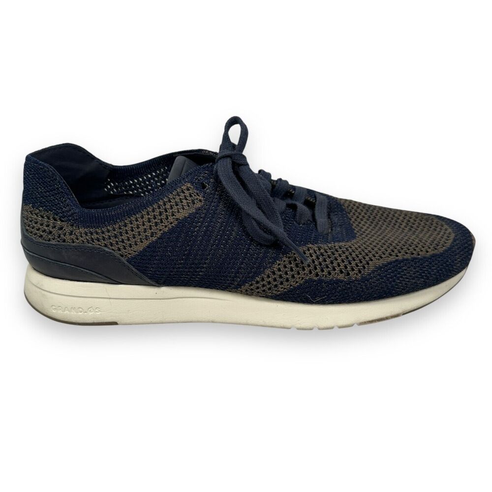 Cole Haan GrandPro Running Sneaker Shoes Men's 11 Navy Peony Lace Up C27763 Knit